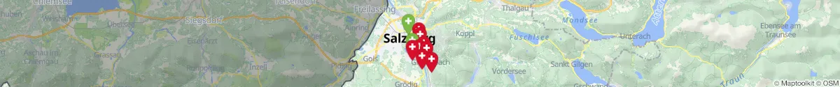 Kartenansicht für Apotheken-Notdienste in der Nähe von Aigen (Salzburg (Stadt), Salzburg)
